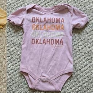 3 Home Free Oklahoma onsies, baby 6/9M
